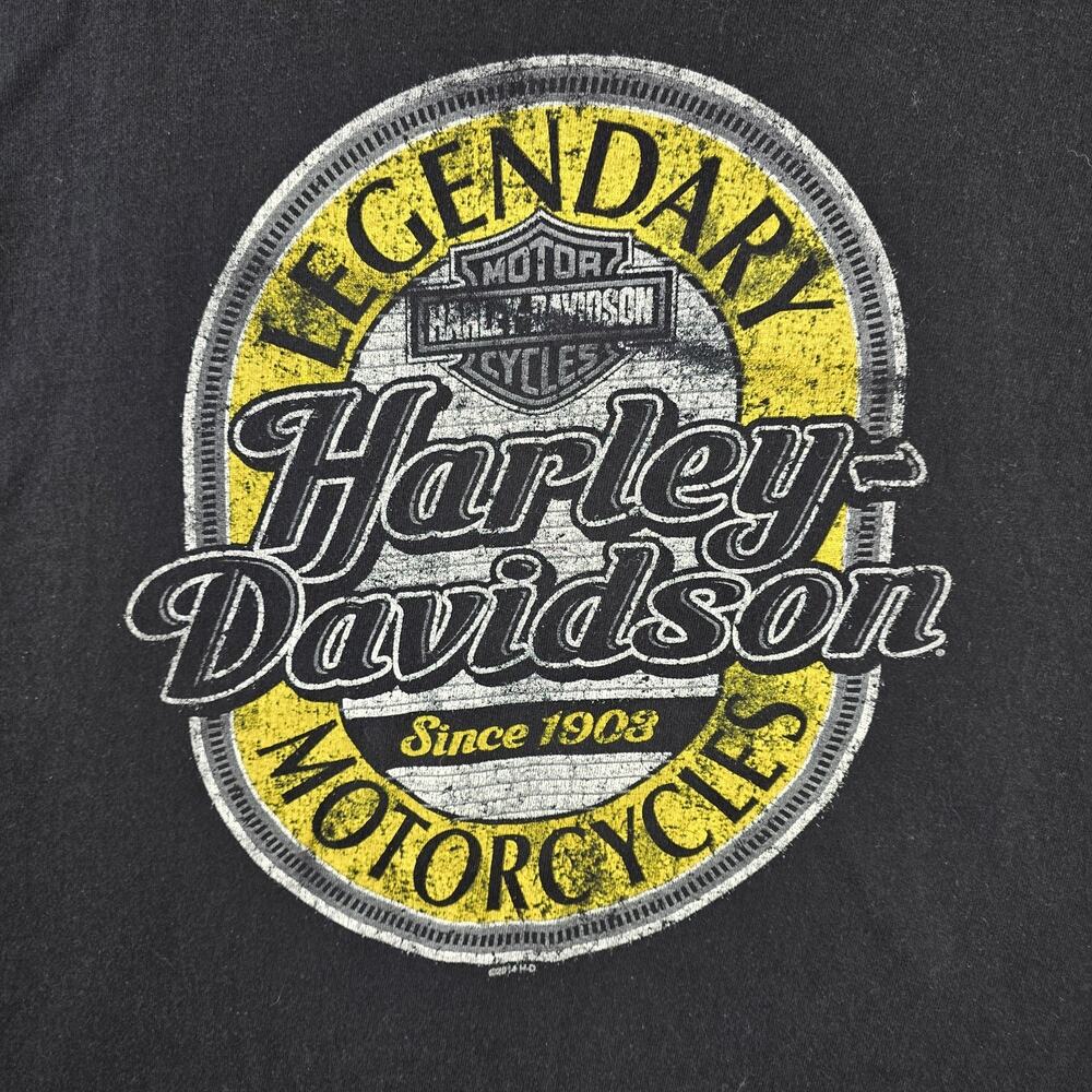 Harley Davidson Shirt Mens XXL Black Eagle Motorcycle Lancaster Ca Biker Y2K - Picture 4 of 14